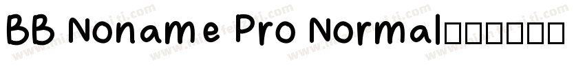 BB Noname Pro Normal字体转换